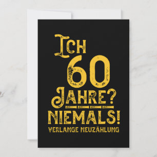 60ste verjaardag 60 jaar oud geboortejaar jaar 196 kaart