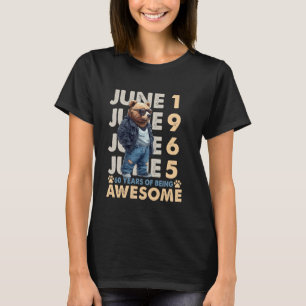 60ste verjaardag Beer Legends juni 1965 60 jaar ou T-shirt
