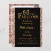 60ste verjaardag briefkaart (Voorkant / Achterkant)