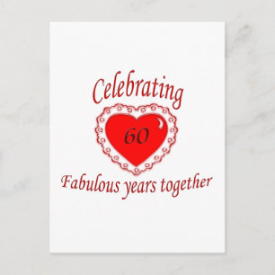 60ste. Verjaardag Briefkaart