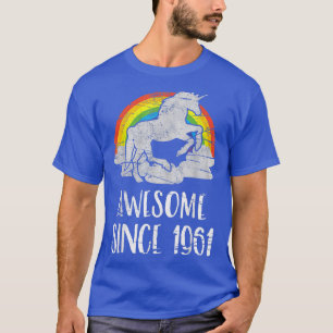 60ste verjaardag, eenhoorn, Geweldige sinds 1961 T-shirt