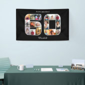 60ste verjaardag fotocollage spandoek (Beurs)