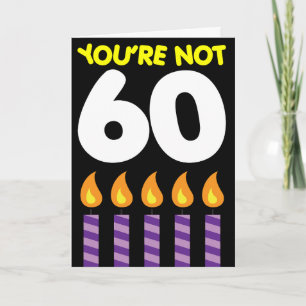 60ste verjaardag Grappig tarief Kaart