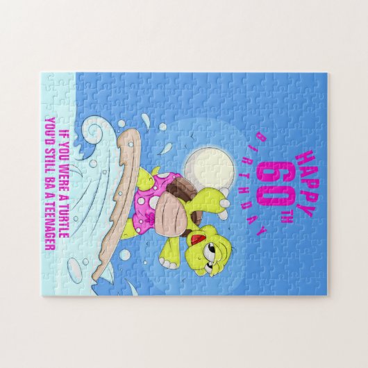 60ste verjaardag grappige uitspraak Jigzaag Puzzle Legpuzzel (Horizontaal)