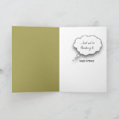 60ste verjaardag Humor Bluebirds op een hek Post Kaart (Binnen)