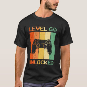 60ste verjaardag LEVEL 60 ONTGRendeld Grappige Gam T-shirt