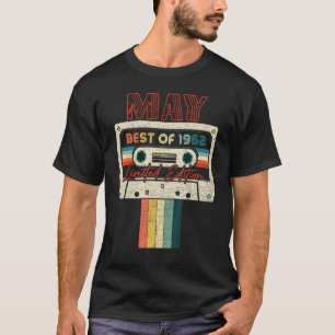60ste verjaardag mei beste van 1962 Cassettebandje T-shirt