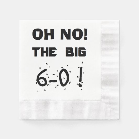 "60ste verjaardag" Napkins Servet (Voorkant)