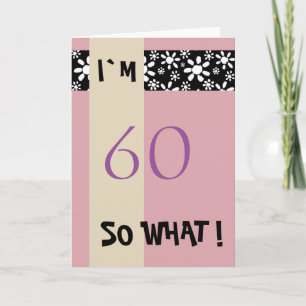 60ste verjaardag voor haar Funny Motivational Kaart