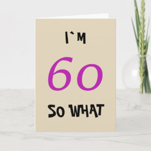 60ste verjaardag voor haar grappig kaart