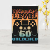60ste verjaardag voor mannen level 60 vrijgespeeld kaart (Gele Bloem)