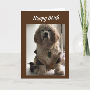 **60ste VERJAARDAG WENSEN VAN COCKER SPANIEL** Kaa Kaart