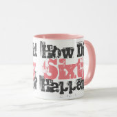 60ste verjaardagscadeau. Hoe is 60 gebeurd? Mok (Voorkant rechts)