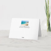 60ste verjaardagskaart met strand kaart (Achterkant)