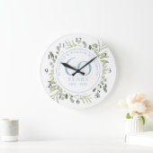 60th Anniversary Watercolour Greenery Floral Grote Klok (Huis)