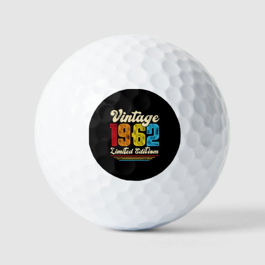 60th Birthday  1962 Limited Edition Golfballen (Voorkant)