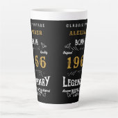 60th Birthday 1966 Legendary Retro Latte Mok (Voorkant)