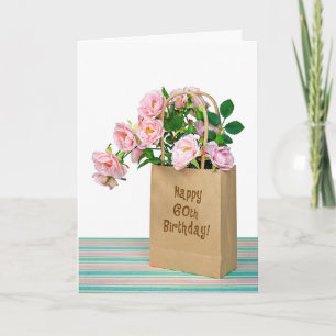 60th Birthday Bag Kaart