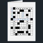 60th Birthday, Crossword Puzzle Birthday Card<br><div class="desc">A great card for a crossword puzzle enthusiast. A 608th birthday card that shows a crossword puzzle with the words 'Happy 60th birthday' filled in. They will love this birthday card!</div>