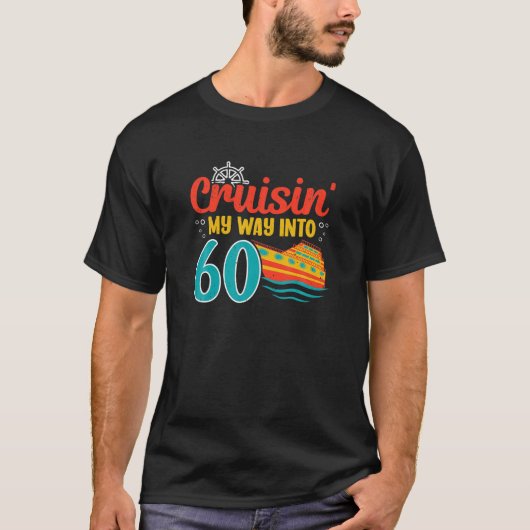 60Th Birthday Cruise Sailing Captain Sixty Year Ol T-shirt (Voorkant)