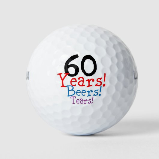 60th Birthday Golfballen (Voorkant)
