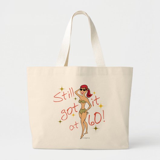 60th Birthday Grote Tote Bag (Voorkant)