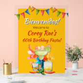 60th Birthday Mexican Fiesta Bienvenidos Welcome (Mariage)