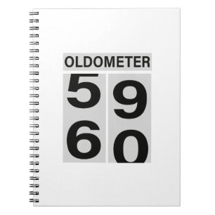60th Birthday OLDOMETER Notitieboek