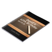 60th Birthday Party Personalized Guest Book Notitieboek (Linkerzijde)