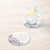 60th Birthday September Birth Flower Custom Kartonnen Onderzetters (Insitu)