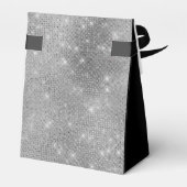 60th Birthday Silver Thank You Favor Box Bedankdoosjes (Achterkant)