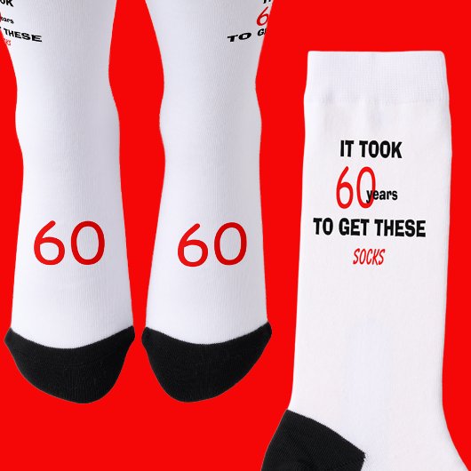 60th Birthday Socks Men Funny Sokken