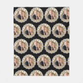 60th Diamond Bruiloft Jubileum FOTO Personaliseren Fleece Deken (Voorkant)
