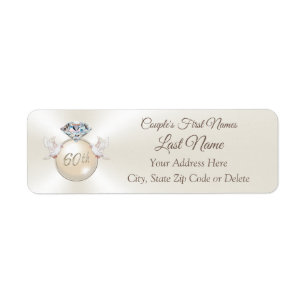 60th Diamond Jubileum Return Address Labels