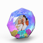 60th Diamond Wedding Anniversary Floral Keepsake Fotoblokken (Links)