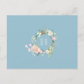 60th Jubileum Save the Date Rozen Greenery Briefkaart (Achterkant)