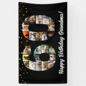 60th Verjaardag Foto Collage Banner voor Grootoude (Verticaal)