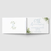 60th Wedding Anniversary Floral Greenery Gastenboek (Volledig)