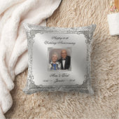 60th Wedding Jubileum Foto Sierkussen (Deken)