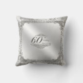 60th Wedding Jubileum Foto Sierkussen (Achterkant)