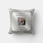 60th Wedding Jubileum Foto Sierkussen (Voorkant)