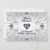 60th Wedding Jubileum Uitnodiging Kaart (Voorkant)