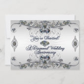 60th Wedding Jubileum Uitnodiging Kaart (Voorkant)