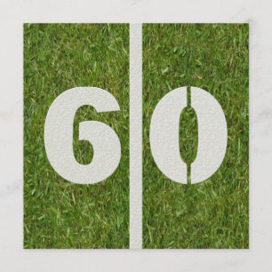 60th Yard Birthday Invitation Kaart