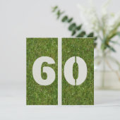 60th Yard Birthday Uitnodiging (Staand voorkant)