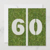 60th Yard Birthday Uitnodiging (Voorkant)