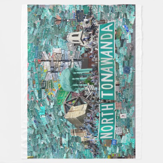 60x40 Fleece Blanket - Streets of NT (Voorkant)