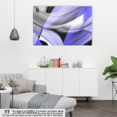 60x40" Lavendel Moon Trend Abstract Art Violet Canvas Afdruk