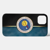 [610] NASA-embleem [3D] Case-Mate iPhone Case (Achterkant (horizontaal))
