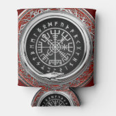 [610] Vegvisir - Viking Silver Magic Runass Blikjeskoeler (Voorkant)